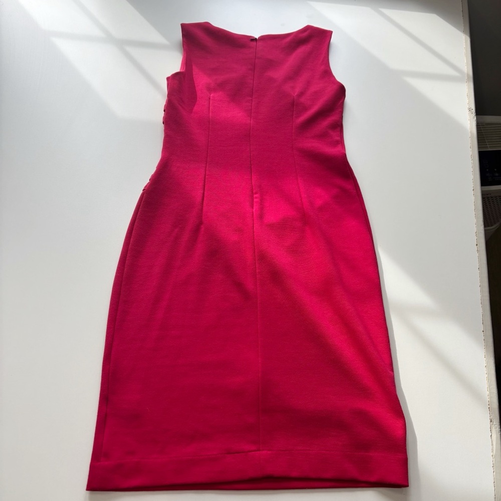 Jacob red Sleeveless pleated Dress - Picture 8 of 10